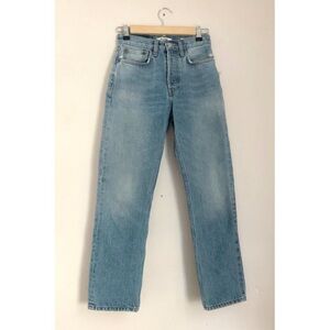 Re/Done Stove Pipe High Rise Jeans